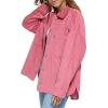 imageLevis womens Cotton Corduroy Shirt Shacket Standard ampamp Plus SizesRose Bud Pink