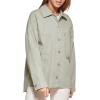 imageLevis womens Cotton Corduroy Shirt Shacket Standard ampamp Plus SizesSea Green