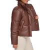 imageLevis womens Levis Womens Vegan Leather Quilted Shorty PufferChocolate Brown