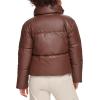 imageLevis womens Levis Womens Vegan Leather Quilted Shorty PufferChocolate Brown