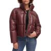imageLevis womens Levis Womens Vegan Leather Quilted Shorty PufferDark Chocolate