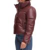 imageLevis womens Levis Womens Vegan Leather Quilted Shorty PufferDark Chocolate
