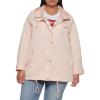 imageLevis Womens Hooded Peached Nylon Zip Front Rain JacketScallop Shell