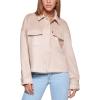 imageLevis Womens Soft Faux Suede Shorty Trucker Sand Medium