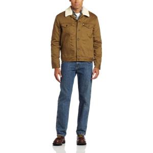 imageLevis Mens Sherpa Lined Trucker Jacket Also Available in Big ampamp TallCougar Twill