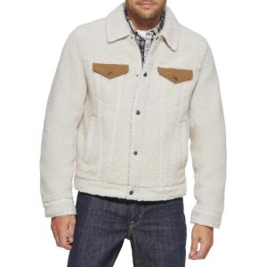 imageLevis Mens Sherpa Lined Trucker Jacket Also Available in Big ampamp TallCreamBrown