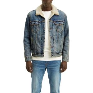 imageLevis Mens Sherpa Lined Trucker Jacket Also Available in Big ampamp TallNew Mustard