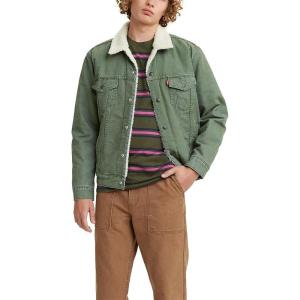 imageLevis Mens Sherpa Lined Trucker Jacket Also Available in Big ampamp TallThyme  Green