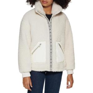 imageLevis Womens Sherpa Teddy Jacket Standard ampamp Plus SizesAlmond