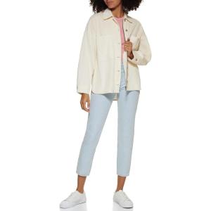 imageLevis womens Cotton Corduroy Shirt Shacket Standard ampamp Plus SizesButtercream