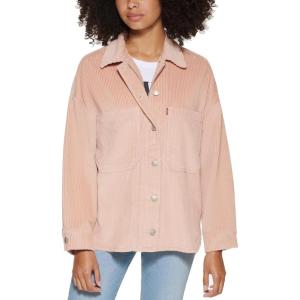 imageLevis womens Cotton Corduroy Shirt Shacket Standard ampamp Plus SizesRose Mist Beige