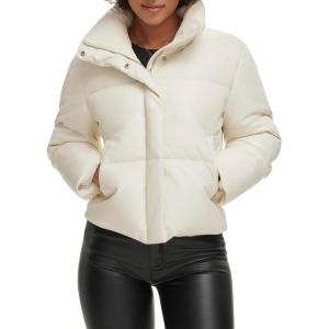 imageLevis womens Levis Womens Vegan Leather Quilted Shorty PufferAlmond Milk