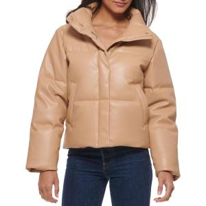 imageLevis womens Levis Womens Vegan Leather Quilted Shorty PufferBiscotti