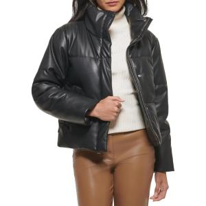 imageLevis womens Levis Womens Vegan Leather Quilted Shorty PufferBlack