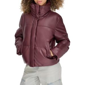 imageLevis womens Levis Womens Vegan Leather Quilted Shorty PufferFig