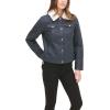imageLevis Womens Sherpa Lined Classic Trucker JacketNavyCream Sherpa