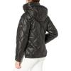 imageKenneth Cole Womens Mixed Quilted Down Alternative Puffer CoatBlack
