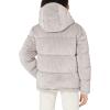 imageKenneth Cole Womens Mixed Quilted Down Alternative Puffer CoatCorduroy Silver