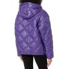 imageKenneth Cole Womens Mixed Quilted Down Alternative Puffer CoatDiamond Quilted Red