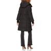 imageKenneth Cole Womens Mixed Quilted Down Alternative Puffer CoatMemory Anork Black