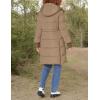imageKenneth Cole Womens Mixed Quilted Down Alternative Puffer CoatMemory Anork Truffle