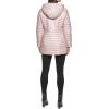 imageKenneth Cole Womens Mixed Quilted Down Alternative Puffer CoatMixed Quilt Rose Dust