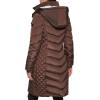 imageKenneth Cole Womens Mixed Quilted Down Alternative Puffer CoatQuilted Puffer Dark Roast