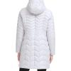 imageKenneth Cole Womens Mixed Quilted Down Alternative Puffer CoatQuilted Silver