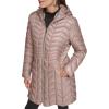 imageKenneth Cole Womens Mixed Quilted Down Alternative Puffer CoatQuilted Tan
