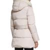 imageKenneth Cole Womens Faux Sherpa Trim Hooded Puffer CoatSherpa Trim Birch