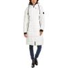 imageKenneth Cole Womens Heavy Weight Mix Media Full Sherpa Lined Puffer JacketBox Quilted White