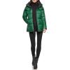 imageKenneth Cole Womens Heavy Weight Mix Media Full Sherpa Lined Puffer JacketDeep Emerald