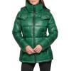 imageKenneth Cole Womens Heavy Weight Mix Media Full Sherpa Lined Puffer JacketDeep Emerald