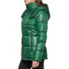 imageKenneth Cole Womens Heavy Weight Mix Media Full Sherpa Lined Puffer JacketDeep Emerald