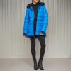 imageKenneth Cole Womens Heavy Weight Mix Media Full Sherpa Lined Puffer JacketHeavyweight Aqua