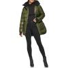 imageKenneth Cole Womens Heavy Weight Mix Media Full Sherpa Lined Puffer JacketHeavyweight Loden