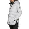 imageKenneth Cole Womens Heavy Weight Mix Media Full Sherpa Lined Puffer JacketHeavyweight Pearl