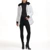 imageKenneth Cole Womens Heavy Weight Mix Media Full Sherpa Lined Puffer JacketHeavyweight White