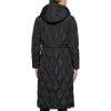 imageKenneth Cole Womens Quilted Long Puffer Stadium JacketDiamond Quilted Black