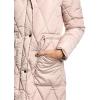imageKenneth Cole Womens Quilted Long Puffer Stadium JacketDiamond Quilted Rose Dust