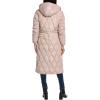 imageKenneth Cole Womens Quilted Long Puffer Stadium JacketDiamond Quilted Rose Dust