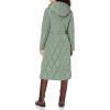 imageKenneth Cole Womens Quilted Long Puffer Stadium JacketDiamond Quilted Sage