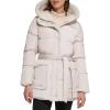 imageKenneth Cole Womens Faux Sherpa Trim Hooded Puffer CoatSherpa Trim Birch