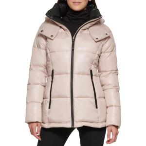 imageKenneth Cole Womens Long Belted Quilted CoatHorizontal Frost