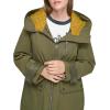 imageAndrew Marc Womens Gemas Hooded Transitional Water Resistant Parka Trench CoatArtichoke