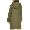 imageAndrew Marc Womens Gemas Hooded Transitional Water Resistant Parka Trench CoatArtichoke