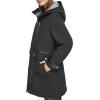 imageAndrew Marc Womens Gemas Hooded Transitional Water Resistant Parka Trench CoatBlack