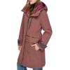 imageAndrew Marc Womens Gemas Hooded Transitional Water Resistant Parka Trench CoatFig