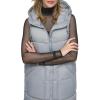 imageAndrew Marc Womens Kerr Long Quilted Puffer VestCement