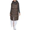 imageAndrew Marc Womens Kerr Long Quilted Puffer VestChocolate
